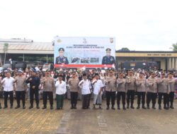 Peringati Hari Santri, Polda Bengkulu dan Para Santri Gelar Long March serta Ziarah Makam Pahlawan Sentot Alibasyah