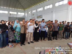 Hj. Eko Kurnia Ningsih Hadiri Sosialisasi GERMAS di Desa Kampung Melayu