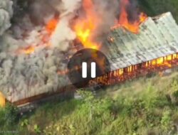 KKB Bakar Bangunan SMP Negeri Kiwirok, Satgas Ops Damai Cartenz dan TNI Berhasil Pukul Mundur Pelaku