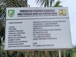 Pekerja Rekonstruksi Jalan Rp17 Miliar di Bengkulu Utara Tolak Wartawan, Respons Kasar di Lokasi