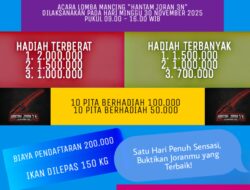 🎣 Ayo Ikuti! Lomba Mancing “HANTAM JORAN 3N” di Kolam Pancing Kumbang Hitam – Hadiah Jutaan Rupiah Menanti!