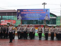 Polres Rejang Lebong Gelar Apel Pasukan Operasi Zebra Nala 2025