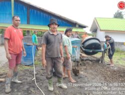 Kerja Nyata, Bukan Janji: Sumartono Gerakkan Perangkat Desa Bangun Fasilitas Penting Secara Sukarela