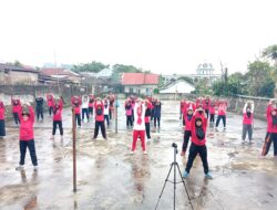 KJS Kampung Baru Wujudkan Desa Sadar Kebersihan Melalui Kebersamaan Senam Pagi dan Gotong Royong