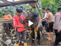 POLRI GERAK CEPAT RESPON PIDATO PRESIDEN PRABOWO, SATBRIMOBDA SULSEL BANGUN JEMBATAN GANTUNG DI SOPPENG