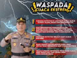 Kapolres Kaur Imbau Masyarakat Waspada Cuaca Ekstrem di Wilayah Kabupaten Kaur