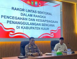 POLRES KAUR LAKSANAKAN RAKOR LINTAS SEKTORALPENCEGAHAN DAN KESIAPSIAGAAN BENCANA ALAM DI KABUPATEN KAUR