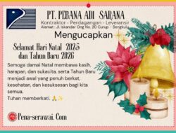 PT Pebana Adi Sarana Sampaikan Ucapan Selamat Natal 2025 dan Tahun Baru 2026