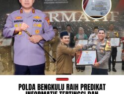Polda Bengkulu Raih Predikat Informatif Tertinggi dari KIP Provinsi Bengkulu