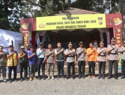Pastikan Pengamanan Nataru, Kapolda Bengkulu Cek Pos Pam Curup, Pos Yan Kepahiang dan Liku Sembilan