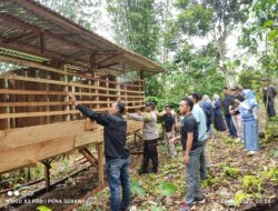 Pemdes Selamat Sudiarjo Laksanakan Opname Prasarana Usaha Pembiakan Kambing BUMDes