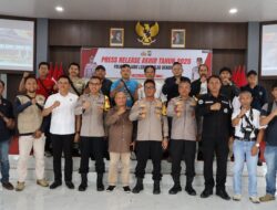 Polres Rejang Lebong Rilis Akhir Tahun 2025, Kamtibmas Kondusif dan Barang Bukti Dimusnahkan