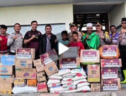 Kapolres Aceh Tengah Sapa Warga Pengungsi di Kecamatan Ketol, Salurkan Bantuan Kemanusiaan
