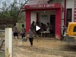 Polres Langsa Bersama PLN dan Warga Laksanakan Aksi Kemanusiaan Pascabanjir di Aceh Tamiang