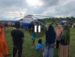 Kru Helikopter Polri Dampingi Warga di Tengah Bencana, Anak-Anak Aceh Tamiang Jadi Sumber Semangat