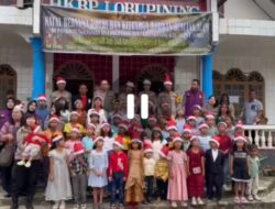 Rayakan Natal Bersama Warga Terdampak Bencana, Polri Hadir di Dua Gereja HKBP Tapanuli Utara