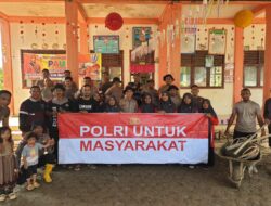 Pulihkan Sekolah Pascabanjir, Polres Bireuen Gotong Royong Bersihkan TK di Gandapura