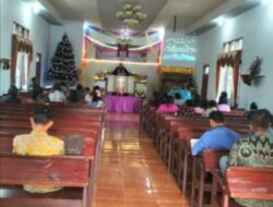 Polsek Padang Ulak Tanding Laksanakan Pengamanan Ibadah Gereja GKII Kasie Kasubun