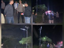 Polres Rejang Lebong Lakukan Cek TKP Dugaan Pencurian Panel Surya Lampu Jalan di Desa Tabarenah
