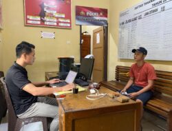 Polsek Padang Ulak Tanding Amankan Pelaku Pencurian Sepeda Motor di Desa Belumai II
