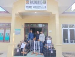 Polri Salurkan Bantuan Obat, BMHP, dan Vaksin Tetanus ke Jajaran Wilayah Barat Aceh