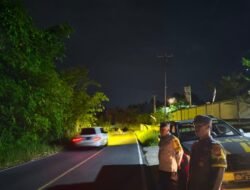 Cegah Begal dan Ranjau Paku, Polsek Padang Ulak Tanding Polres Rejang Lebong Intensifkan Patroli Jalan Lintas