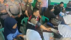 Satuan Samapta Polres Rejang Lebong Ikuti Donor Darah di Makodim 0409 Curup dalam Rangka HUT ke-80 Kartika Chandra Kirana Persit