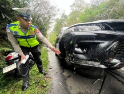 Kecelakaan Lalu Lintas di Jalan Lintas Curup–Lebong, Dua Orang Luka-Luka