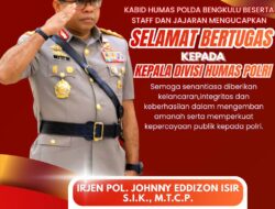 Kabid Humas Polda Bengkulu Ucapkan Selamat Bertugas kepada Kadiv Humas Polri