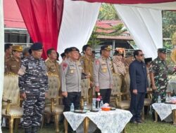 Dukung Program TMMD Ke-127, Batalyon A Pelopor Brimob Polda Bengkulu Ikut Upacara di SMAN 03 Curup Utara