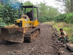 Progres TMMD Ke-127 Kodim 0409/Rejang Lebong Hari Ke-8: Pengerasan Jalan Mulai Digenjot, Sumur Bor Hampir Rampung