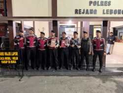 Regu Piket Berganti, Keamanan Mako Polres Rejang Lebong Tetap Kondusif