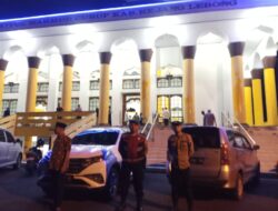 Polres Rejang Lebong Amankan Sholat Tarawih di Masjid Agung Baitul Makmur Sukowati, 197 Jamaah Beribadah Khidmat