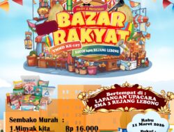 Siap Serbu! Bazar Rakyat TMMD ke-127 di Rejang Lebong Tawarkan Sembako Berkualitas dengan Harga Terjangkau