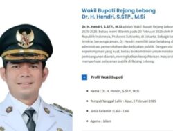 Pasca OTT KPK, Mendagri Gerak Cepat: Hendri Ditunjuk Jadi Plt Bupati Rejang Lebong