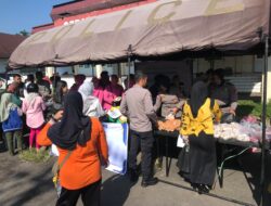 Jelang Idulfitri, Polres Rejang Lebong Buka Gerakan Pangan Murah, Warga Padati GOR Curup