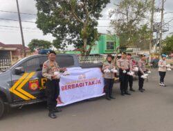 Humanis di Bulan Suci, Kasat Samapta AKP S. Simanjuntak Pimpin Aksi Berbagi Takjil untuk Masyarakat