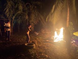 Polsek Padang Ulak Tanding Bubarkan Dugaan Sabung Ayam di Taba Tinggi, Fasilitas Langsung Dimusnahkan