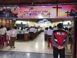 Jelang Paskah 2026, Wakapolres Rejang Lebong Langsung Pimpin Pengamanan Ibadah Kamis Putih di Gereja Santo Stefanus Martir