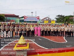 Mutasi PJU Polres Rejang Lebong, Kapolres Tegaskan Semangat Baru dan Peningkatan Kinerja
