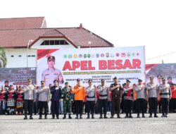 Kapolda Sumsel Pimpin Apel Sabuk Kamtibmas di OKI, Rangkul Berbagai Elemen Masyarakat Jaga Kamtibmas
