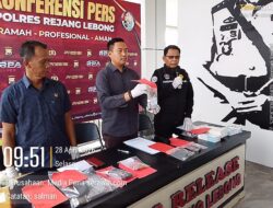 Polres Rejang Lebong Ringkus Kurir Sabu di Curup Tengah, Dua Paket Narkotika Diamankan
