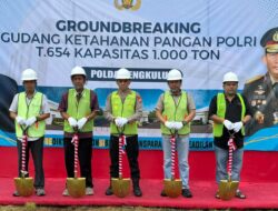 Dukung Program Ketahanan Pangan, Karo Logistik Polda Bengkulu Lakukan Groundbreaking Gudang Ketahanan Pangan Polri Kapasitas 1.000 Ton