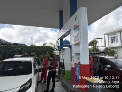 Patroli Rutin Sat Samapta Polres Rejang Lebong, Cek SPBU dan Jaga Kamtibmas Tetap Kondusif