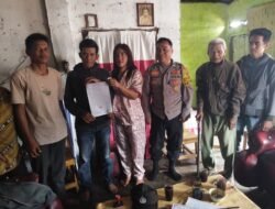 Bhabinkamtibmas Polsek Sindang Kelingi Fasilitasi Penyelesaian Kasus KDRT Secara Problem Solving di Beringin Tiga