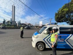 Satlantas Polres Rejang Lebong Gencarkan Public Address di Bundaran Sukowati, Ajak Masyarakat Tertib Berlalu Lintas