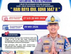 Jelang Idul Adha 1447 H, Satlantas Polres Kepahiang Sosialisasikan Jadwal Libur Pelayanan