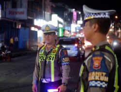 Satlantas Polres Rejang Lebong Siaga Penuh Malam Takbiran, Kapolres Pantau Langsung