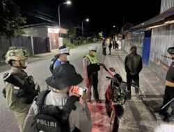 Patroli Gabungan dan Razia Malam di Nabire, Satgas Ops Damai Cartenz 2026 Amankan Senjata Tajam