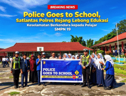 Police Goes to School, Satlantas Polres Rejang Lebong Tanamkan Budaya Tertib Lalu Lintas di SMPN 19